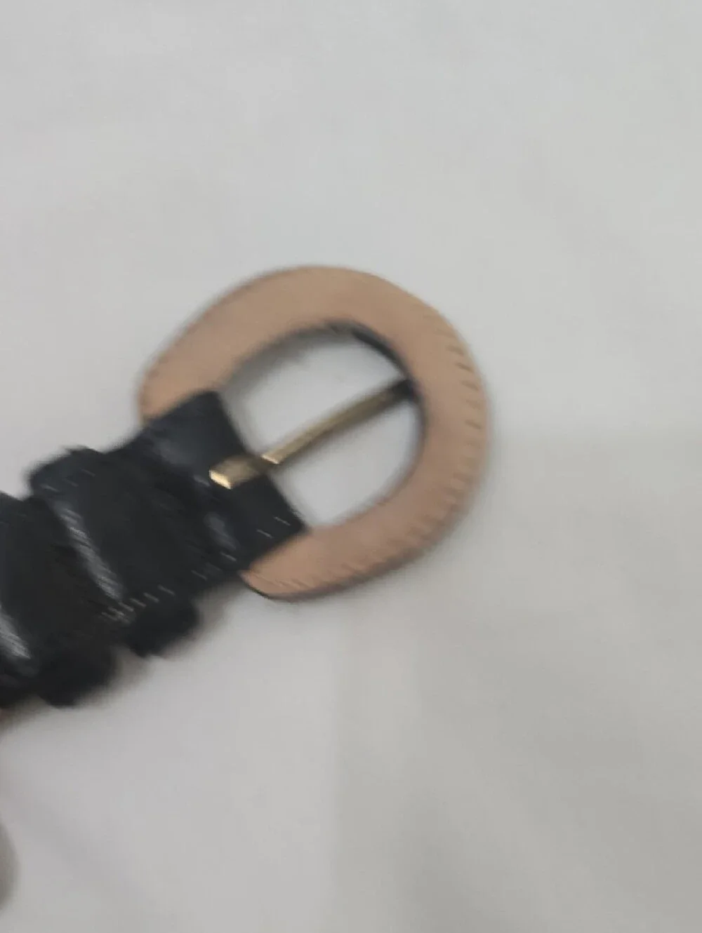 Brooks Brothers Tan Leather Belt with‎ Black Edge M